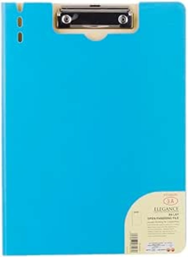 3A Berqueen Clipboard & Keeper with Paper Handle 32x24 cm - Light Blue DG8360